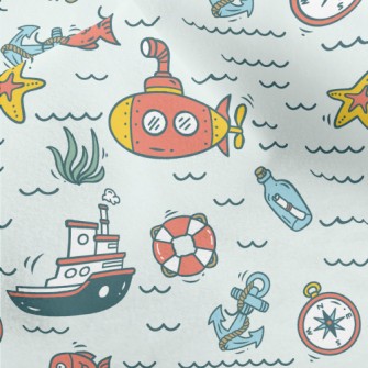 Message In A Bottle Compass Sh Micro Fleece