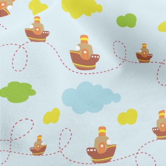 Dotted Line Sailing Cruise Shi Micro Fleece