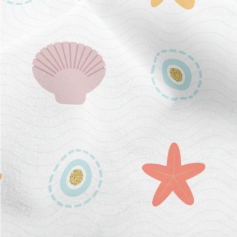 Colorful Wavy Starfish Micro Fleece