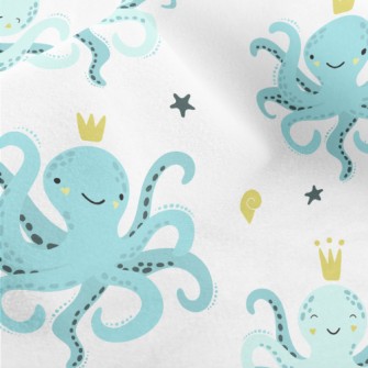 Smiley Octopus King Micro Fleece