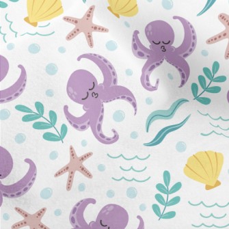 Naughty Pouty Octopus Micro Fleece