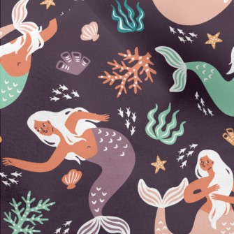 Dancing Mermaid In The Sea Micro Fleece