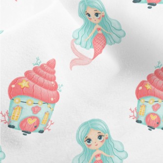 Mermaid Shell Castle Micro Fleece