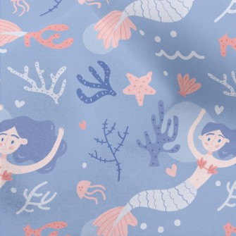 Elegant Swimming Mermaid Micro Fleece