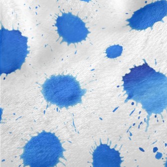 Drop-shaped Watercolor Dots Minky