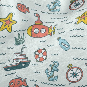 Message In A Bottle Compass Sh Minky