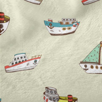 Various Fishing Boats Minky