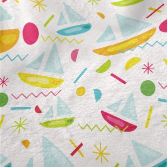 Geometric Stitching Yacht Minky