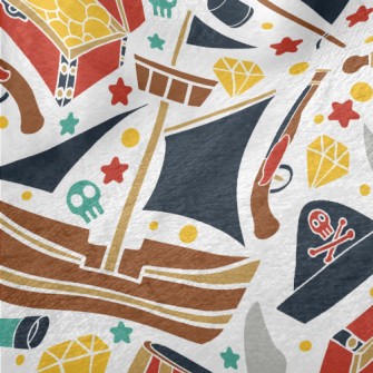 Pirate Ship Treasure Minky