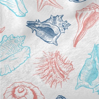 Conch Shell Starfish Minky