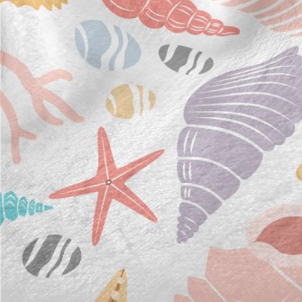 Colorful Sea Creatures Minky