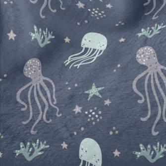 Star Jellyfish And Octopus Minky