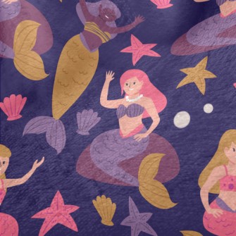 Mermaid Friends Minky