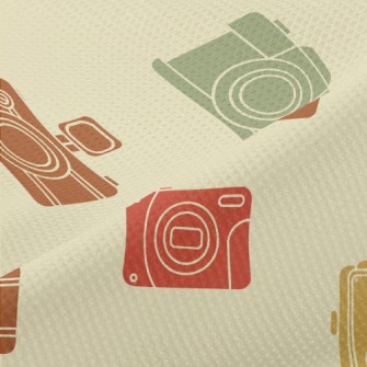 Retro Style Camera Piqué