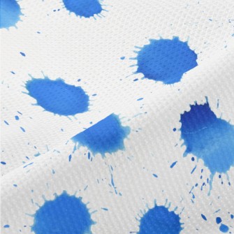Drop-shaped Watercolor Dots Piqué