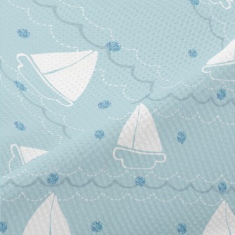 Simple Sailboat With Dots Of S Piqué