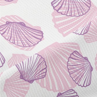 Pink Scallops Piqué