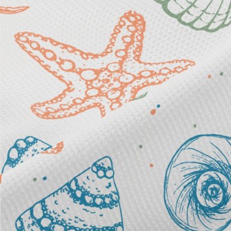 Starfish And Various Shellfish Piqué