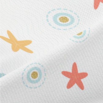 Colorful Wavy Starfish Piqué