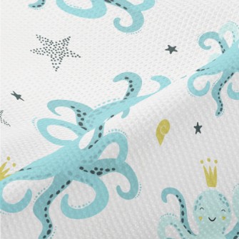 Smiley Octopus King Piqué