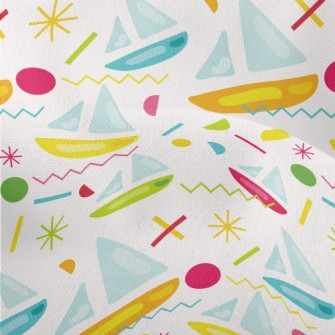 Geometric Stitching Yacht Lightweight Performance Linen