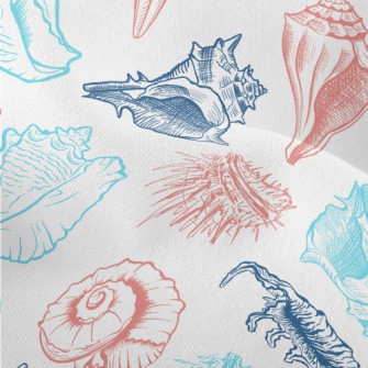 Conch Shell Starfish Lightweight Performance Linen