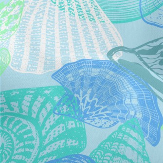 Abundant Sea Shells Lightweight Performance Linen
