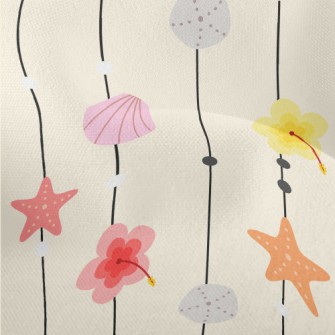 Creative Shell Door Curtain Lightweight Performance Linen