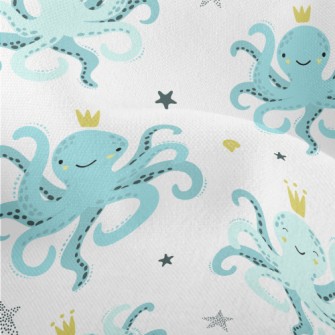Smiley Octopus King Lightweight Performance Linen