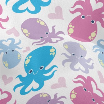 Playful Loving Octopus Lightweight Performance Linen