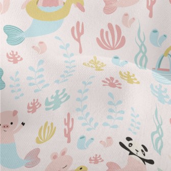 Animal Turns Into Mermaid Lightweight Performance Linen