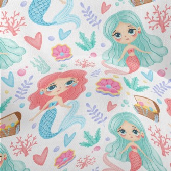 Pearl Treasure Mermaid Lightweight Performance Linen