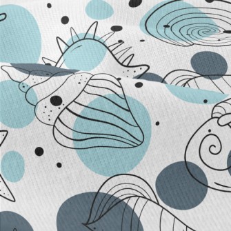 Simple Depiction Of Seashells Modern Jersey