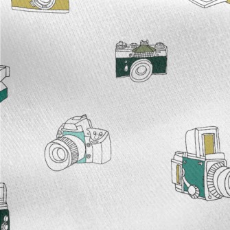Vintage Photography Camera Jersey Backed Fleece