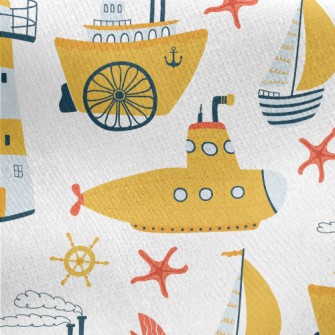 Lighthouse Submarine Yacht Jersey Backed Fleece