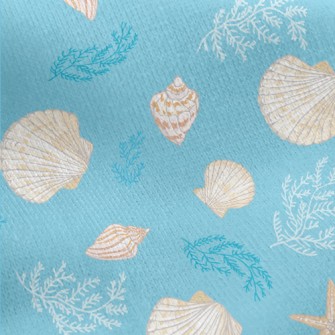 Starfish Shellfish Seaweed Jersey Backed Fleece