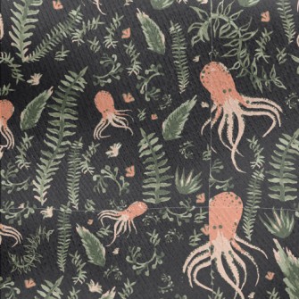 Seaweed And Octopus Jersey Backed Fleece