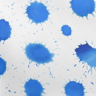 Drop-shaped Watercolor Dots Pongee
