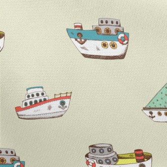 Various Fishing Boats Pongee