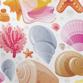 Bright Shell Coral Reef Pongee