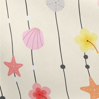 Creative Shell Door Curtain Pongee