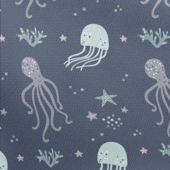 Star Jellyfish And Octopus Pongee