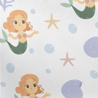 Curly Hair Mermaid Pongee