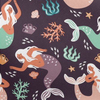 Dancing Mermaid In The Sea Pongee