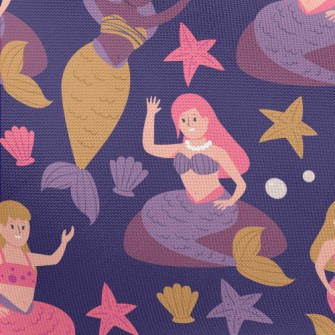 Mermaid Friends Pongee