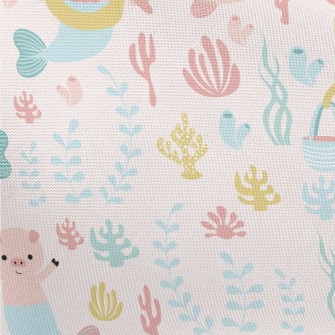 Animal Turns Into Mermaid Pongee