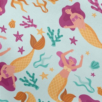 Mermaid Seaweed Starfish Pongee