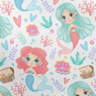 Pearl Treasure Mermaid Pongee