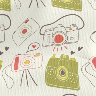 Cute Polaroid Stretch Jersey