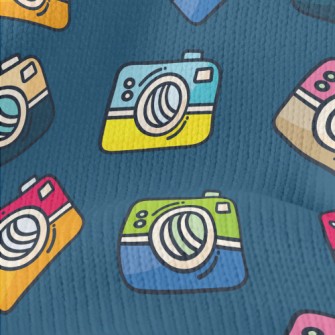 Cartoon Colorful Camera Stretch Jersey